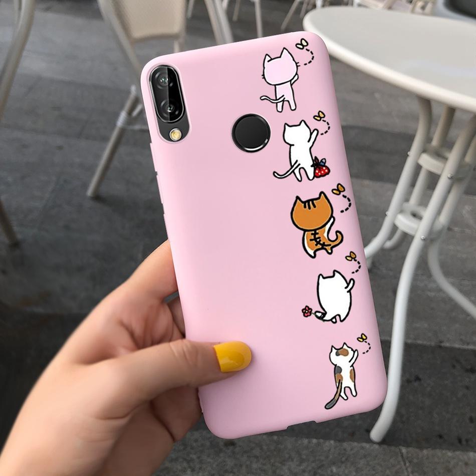Чехол для Huawei P20 Lite Nova 3e ANE-LX1 ANE-LX2 Милый Мультяшный Конфетный Цвет Силиконовые Чехлы для Телефона Для Huawei P20lite Мягкая TPU Обложка
