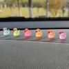 10Pcs Glow-in-the-Dark Resin Duck Set - Durable and Cute Car Dashboard Decor for A Charming Interior