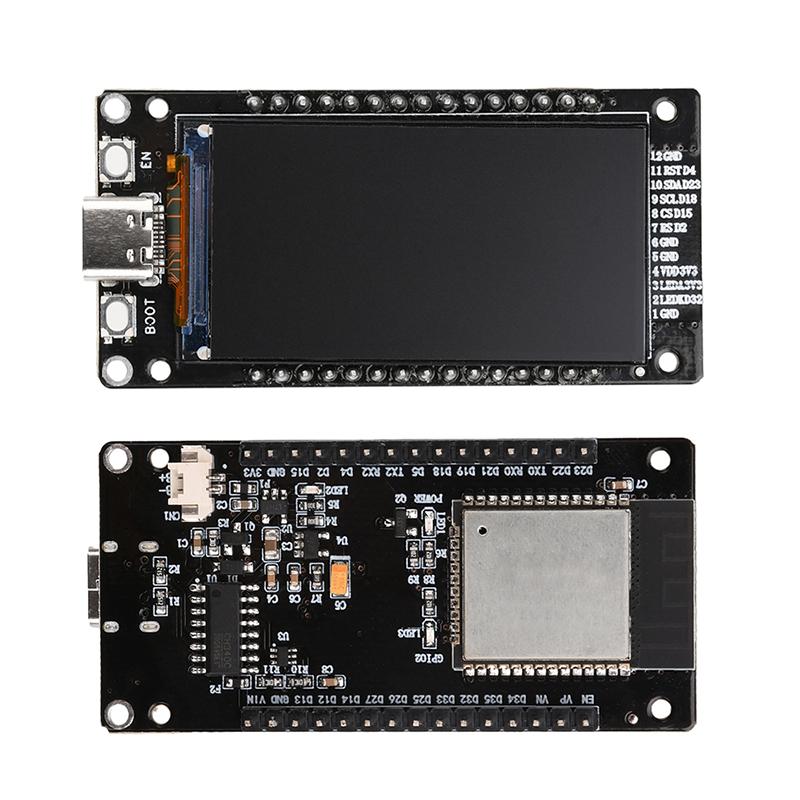 Модуль Bluetooth ESP32 WiFi+BT+BLE MCU Плата разработки 1,4/1,9-дюймовый ЖК-экран Интерфейс Type-C Электронный беспроводной модуль