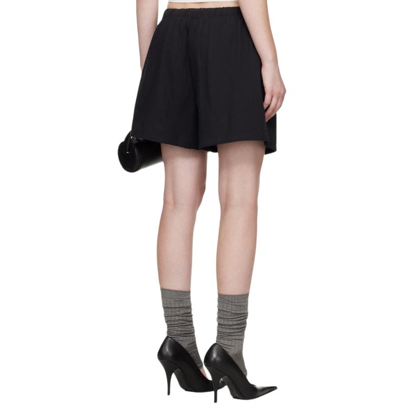 Fear of God Essentials Шорты для футбола FW25 Черные Однотонные Эластичный Пояс Шнурок Резиновая Нашивка с Логотипом Повседневные Шорты Женские шорты 160SP255760FW