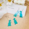 Cute and Funny Transparent Acrylic Dinosaur Earrings - A Must-Have for Dino Lovers!