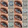 2pcs Natural Color Contact Lenses for Eyes Blue Eye Lenses Gray Pupils Lens Brown Lenses Yearly Cosmetic Green Contacts