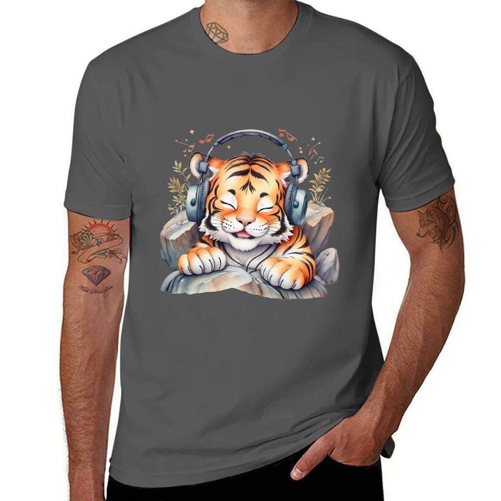 Tiger Tunes Tshirt Plus Size All Match Tee Shirt