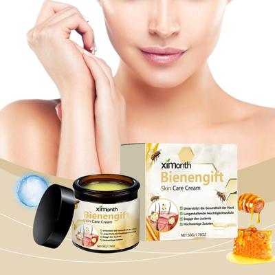 Крем для ухода за кожей с пчелиным ядом Мягкая травяная формула Увлажняет кожу тела Разглаживающий и рафинирующий крем