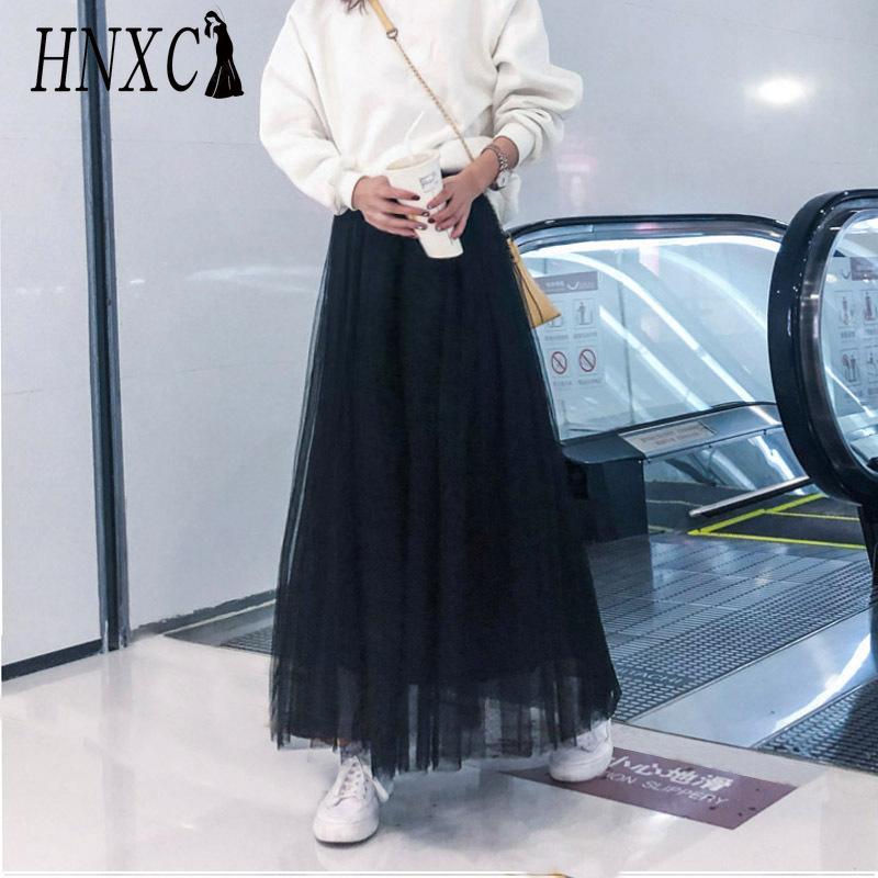 HNXC Женские модные повседневные однотонные летние весенние юбки с принтом