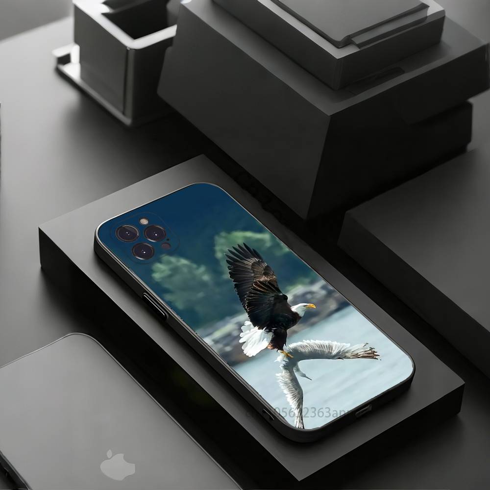 Крутой чехол для телефона с изображением орла для iPhone 11Pro 13 12 11 Pro Max 16e 17 Air 16 15 14 Plus 11ProMax