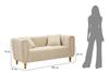 Sofa Alma Cream With Cushions Cm 155X81X71