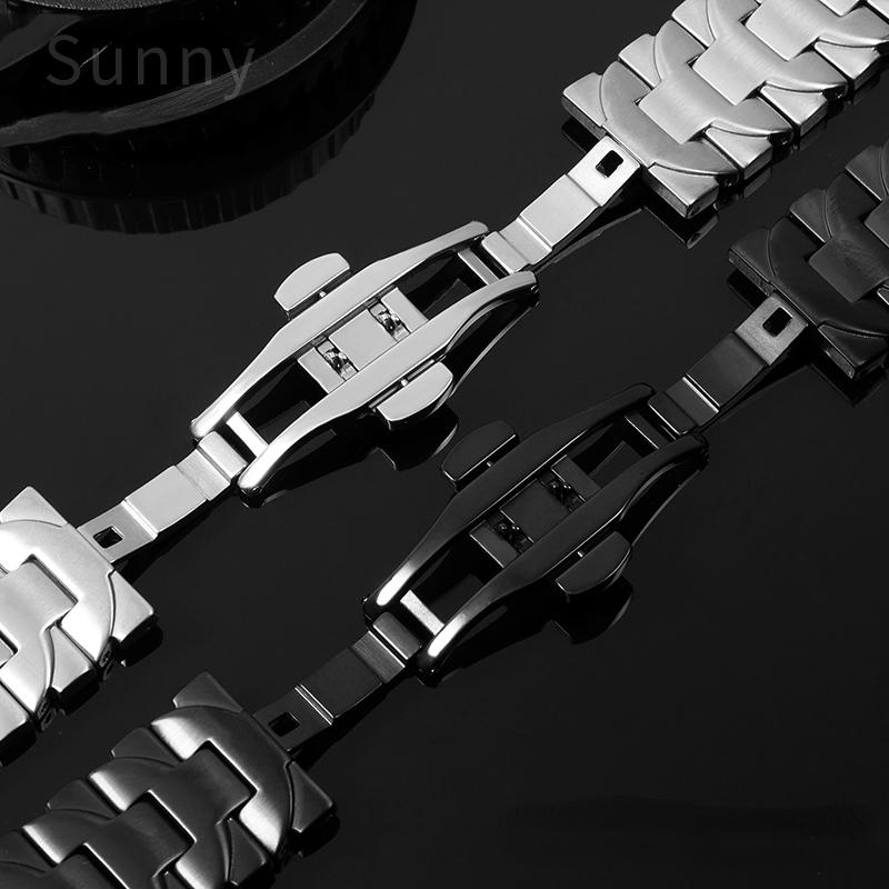 Ремешок для часов из нержавеющей стали 316L для Panerai Pam441 Pam111 Pam01316 Мужской стальной ремешок Аксессуары для часов с дугообразным концом 22 мм 24 мм
