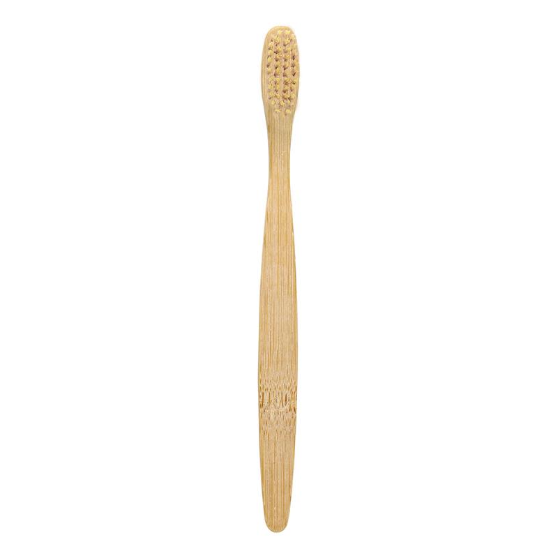 Environmentally Friendly Nylon Bamboo C Harcoal Wholesale New Hotel Practical Pure Bamboo Soft Adult Medium Natural Eco Toothbrush
