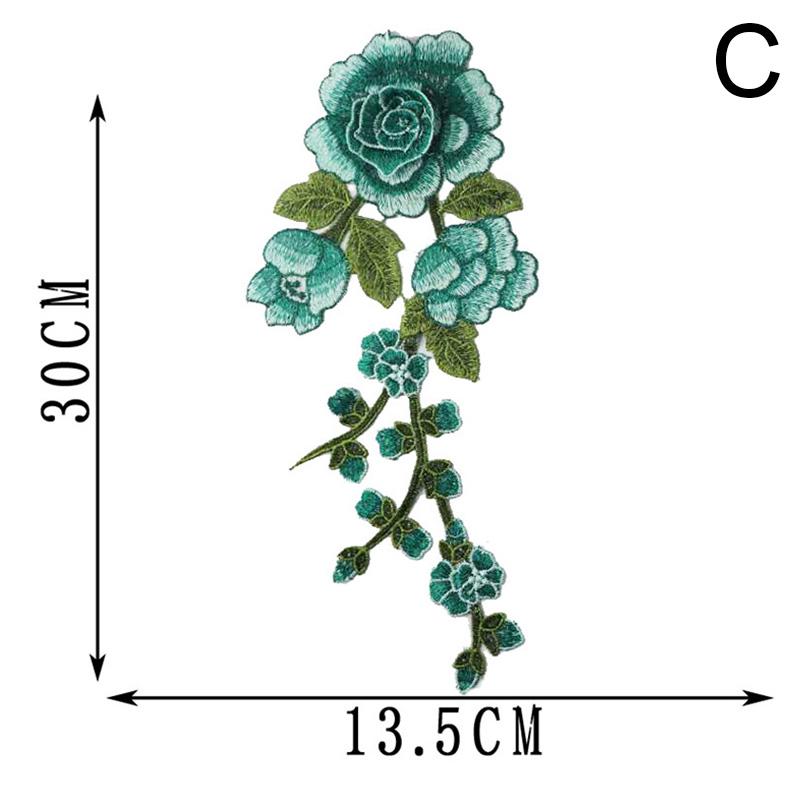 Вышитый DIY Декор Аппликация Патч Роза Швейные принадлежности