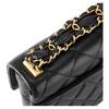 Chanel 23k 19 Хобо Линге Кожаная Цепь Швейная Кожаная Сумка Тофу Ручная Сумка На Плечо Женская Черная
