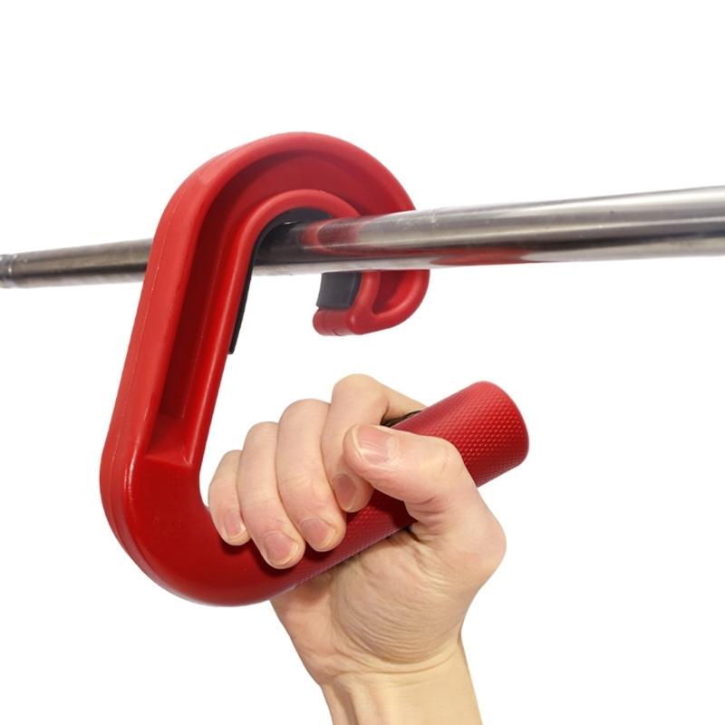 Ergonomic Hook Shaped Fitness Handle Pull Up Hand Grip for Strength Training Fitness Equipment Accessories Enduring
