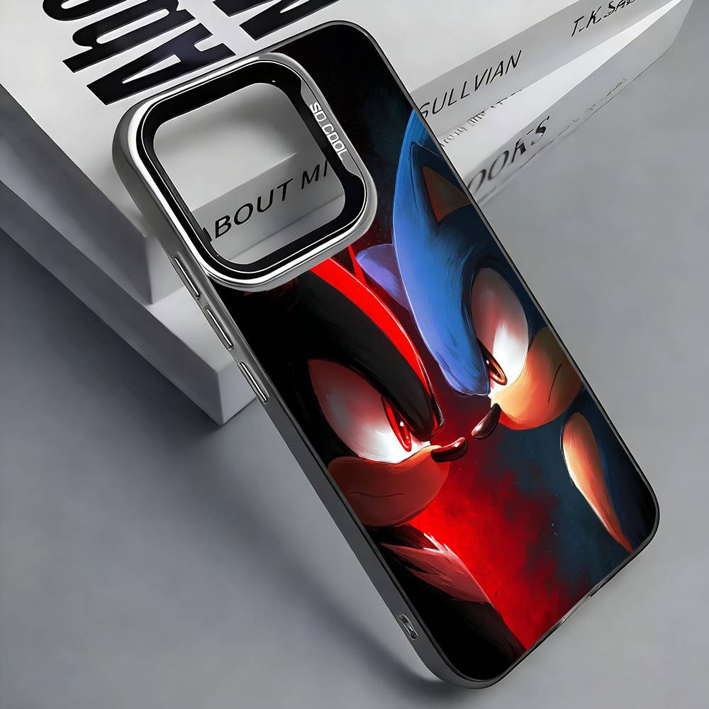 Game S-Sonic The H-Hedgehog Phone Case For iPhone 17,16,15,14,13,12,11 Plus,Pro Max,Colored Silver Phone Case