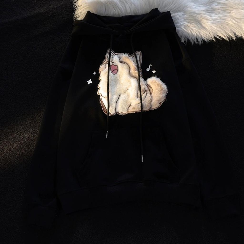 Женская модная повседневная толстовка с длинным рукавом и круглым вырезом, пуловер, топ с карманами