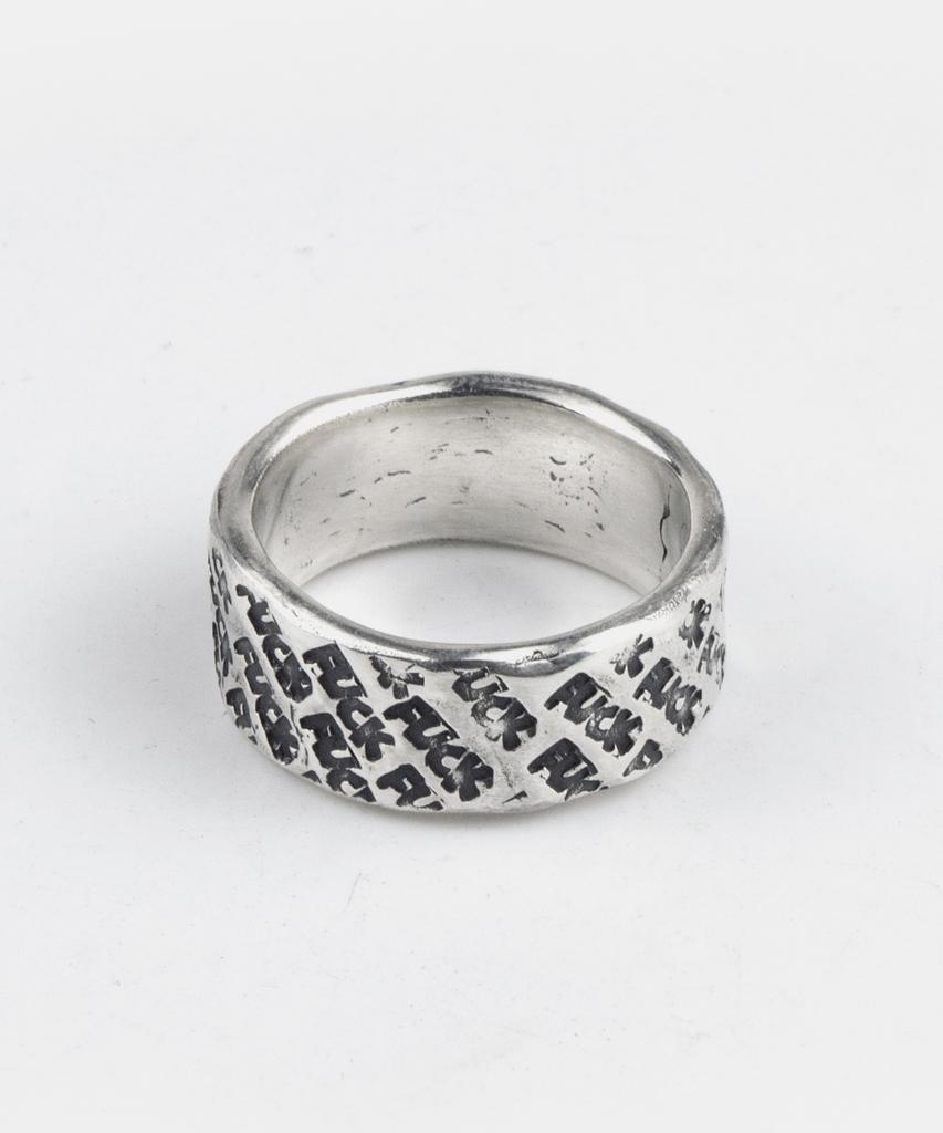 Sheen666 F Pattern Silver Ring (A Type)