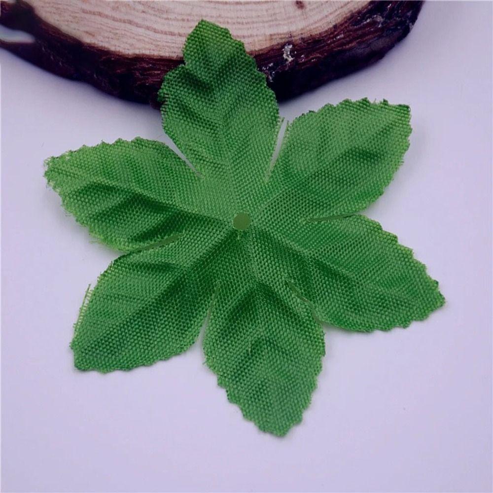 100pcs Artificial Plants Rose Green Leaves DIY Wreath Leaf Artificial Flower Leaves