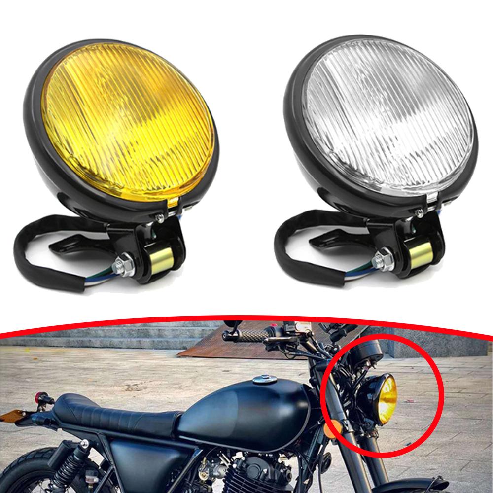 Vintage Motorcycle Headlight Retro 5" Front Lamp for Cafe Racer Chopper Custom Motorbike Headlamp Motorcycle Accessories