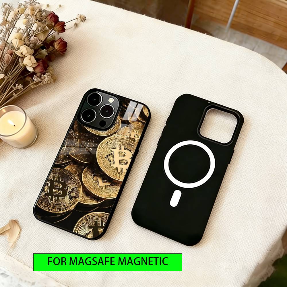 Чехол для телефона BTC для iPhone 17, 16, 15, 14, 13, 12, 11 Plus, Pro, магнитный с Magsafe, беспроводная зарядка