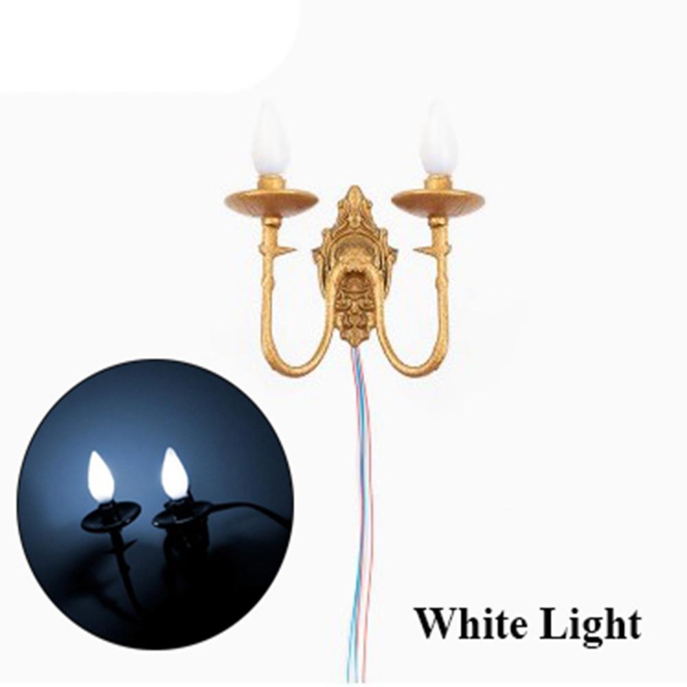 ABS металлический материал кукольный домик настенный светильник 3V песочный стол люстра новая модель белый/теплый свет