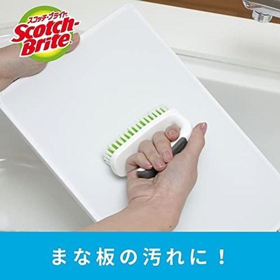 3M Мини-щетка для кухни, не царапающая, антибактериальная, 2 шт., Scotch-Brite K-504J