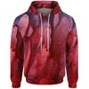 Autumn and Winter Male Clothes Digital Printing New In Hoodies & Sweatshirts Trend Clothing Five-pointed Star Hoodie Sweatshirt