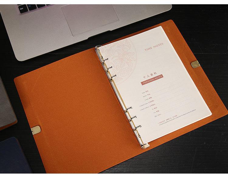 Retro A5/A6 Soft Leather Binding High-End Loose-Leaf Notebook Filler Papers Gift Customization