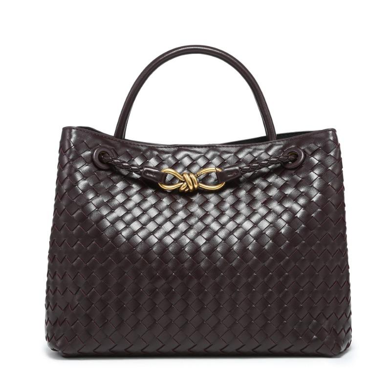 Плетеная сумка ручной работы Сумка на плечо с металлической пряжкой-бабочкой Сумка большой вместимости Кроссбоди