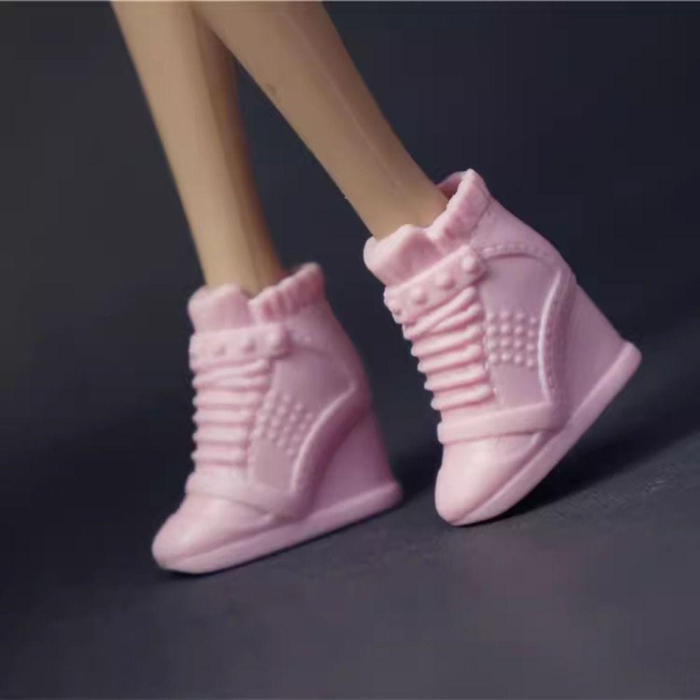 Plastic Female Doll Boots Fashion Dolls Accessories High Quality High Heels Shoes  Doll Accessories