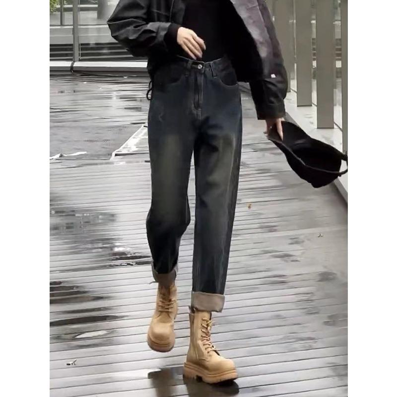 Джинсы Harlan из эластичного флиса больших размеров для женщин зимой