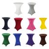 Easy Care Elastic Cocktail Table Set Fitting For Hotel Wedding Party Hotel Wedding Party Table Cover