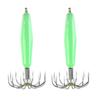 HOT Luminous Jigs Sleeve-fish Squid Hook Fishing Tackle Wood Shrimp Lures Octopus Bait