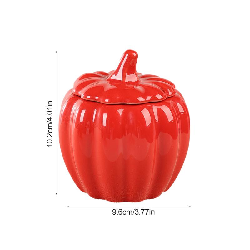 Банка для конфет из тыквы, герметичная керамическая банка 300 мл, кухонная банка для хранения, керамическая банка для чая, кофе, специй, орехов, конфет