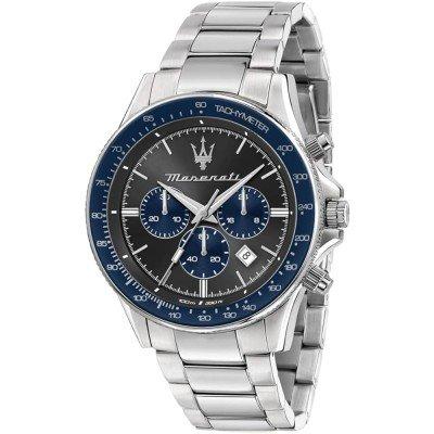 Maserati Sfida Серая Циферблат Металл Серебро Мужские Кварцевые Хронограф R8873640018