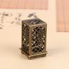 Square/Cylindrical Vertical Incense Burner Zinc Alloy Incense Holder Indoor Aromatherapy Home Ornament Chinese Inense Burners