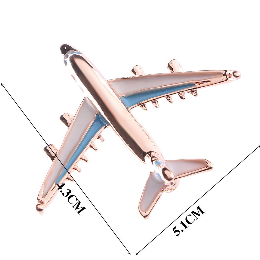 New Fashion Enamel Zinc Zinc Alloy Plane Airplane Pins Badge Jewelry Brooch