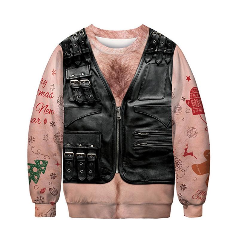 XXXL уродливый рождественский свитер, женский джемпер больших размеров, забавный свитшот с принтом, пуловер, свитера, осенне-зимняя одежда большого размера XXXL