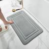 Memory Foam Absorbent Bathroom Door Mat with Non-Slip Design