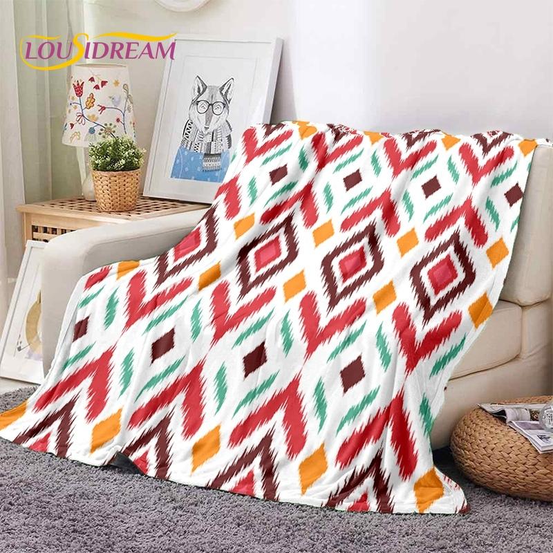 3D Lastest Nordic Turkish Bohemia Celt Soft Flannel Blankets,Throw Blanket Comfortable Blanket for Picnic Beds Sofa Home Bedroom
