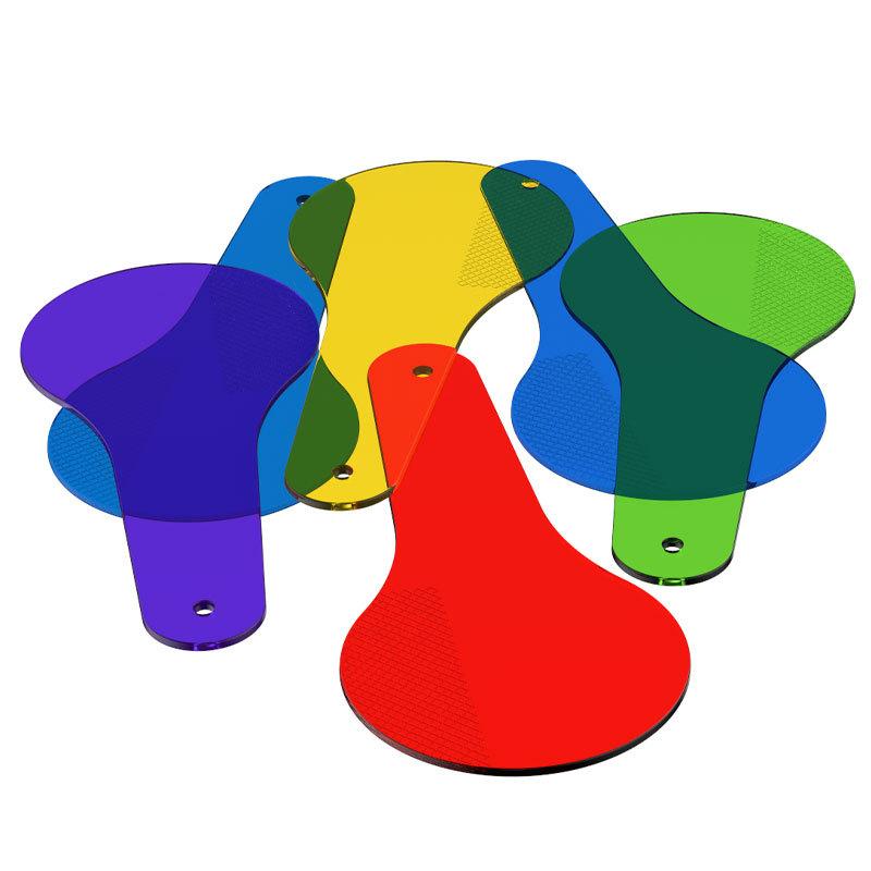 24/12Pcs Montessori Color Mixing Paddles For Kids Drawing Cognition Fun Children Science Educational Toys Kinder Spielsachen