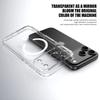 KEYSION Противоударный прозрачный чехол для MagSafe для iPhone 17 Pro Max Прозрачный ТПУ+ПК Магнитная беспроводная зарядка Задняя крышка телефона