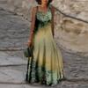 Women's Camisole Dress Maxi Long Dress White Peach Blossom Print Dress Spring/summer V-neck Leisure Vacation