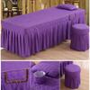 Solid Color Bed Sheet Beauty Salon Massage Table Bed Mattress Skin-Friendly SPA Bed Cover with Hole Funda Camilla