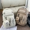 Школьная сумка1011 новый простой однотонный рюкзак для активного отдыха и путешествий рюкзак большой вместимости для средней школы многофункциональный рюкзак