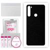 apgo Protective Skin Sticker for the Back Compatible with Xiaomi Redmi Note 8T, Wrap Film, Foil, Vinyl - Pattern Matte Black