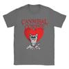 Винтажные мужские футболки Cannibal Corpse Heart Cat с круглым вырезом, хлопковые футболки с коротким рукавом, графические топы