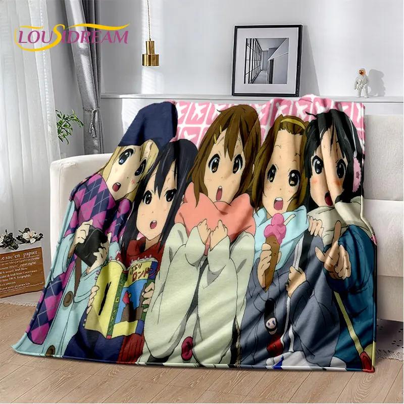 K-ON Cartoon Cute Lolita Kawaii Girls Мягкое плюшевое одеяло, фланелевое одеяло, плед для гостиной, спальни, кровати, дивана, пикника