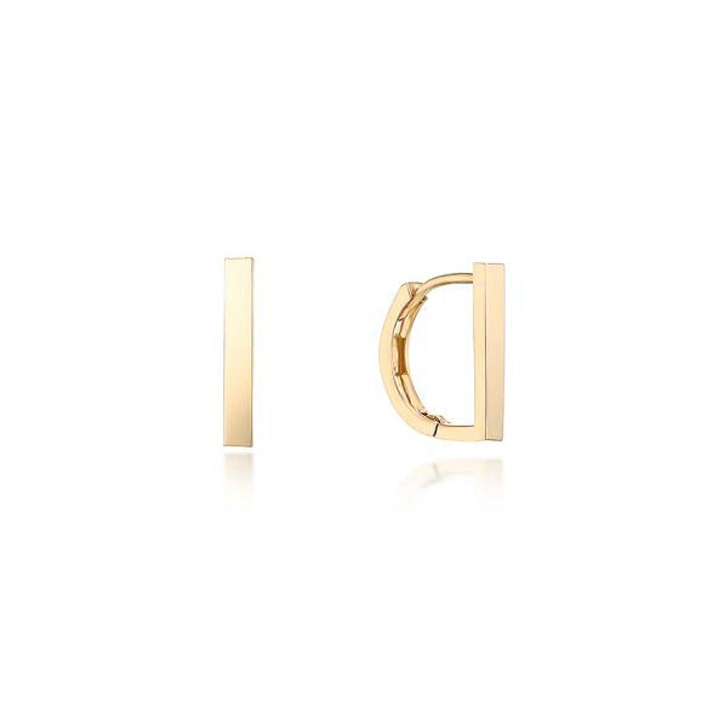 LLOYD L. Базовые плоские серьги из 14-каратного золота LOFL3004T_14K