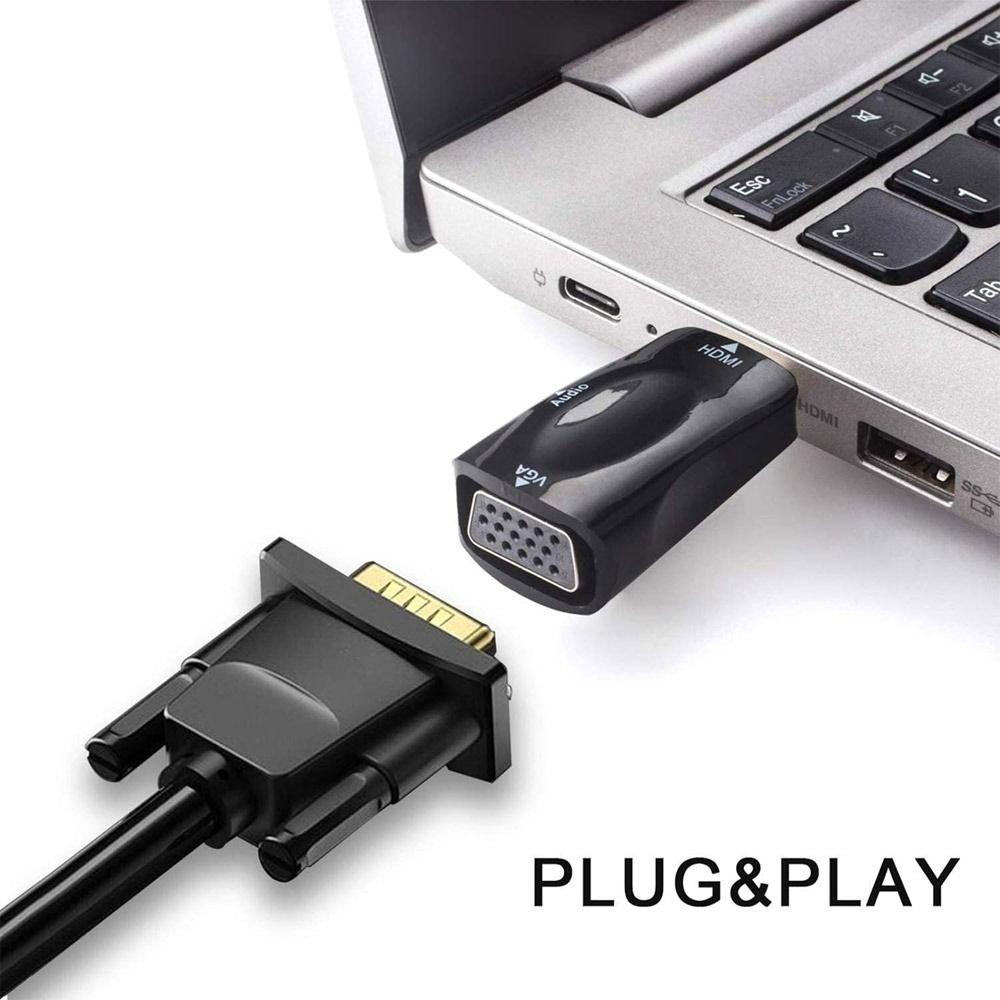 Female VGA Output HDMI To VGA Converter Male HDMI Input HDMI To Audio Adapter HDMI To VGA Adapter