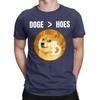 Doge Over Hoes Funny Crypto Simple Text Cryptocurrency Dogecoin Meme Logo Funny 100 Cotton Tshirt Dogecoin Tees Tops For Unisex