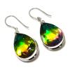 Bi-Color Tourmaline Gemstone 925 Sterling Silver Gift Jewelry Earring 1.77" D1w40